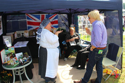 Michael complete with ice cream meeting members of the Lichfield Dolls House Club